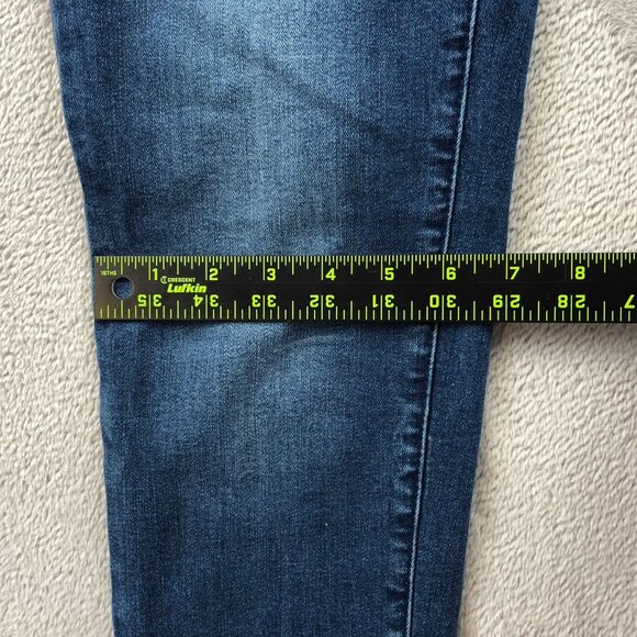 Anne Klein Womens Jeans 6 Missy Leo Skinny Ankle Blue Denim Stretch Casual - Picture 9 of 15